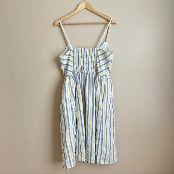 Vince Camuto Sleeveless Stripe Midi Dress Size 14 - Picture 8 of 11